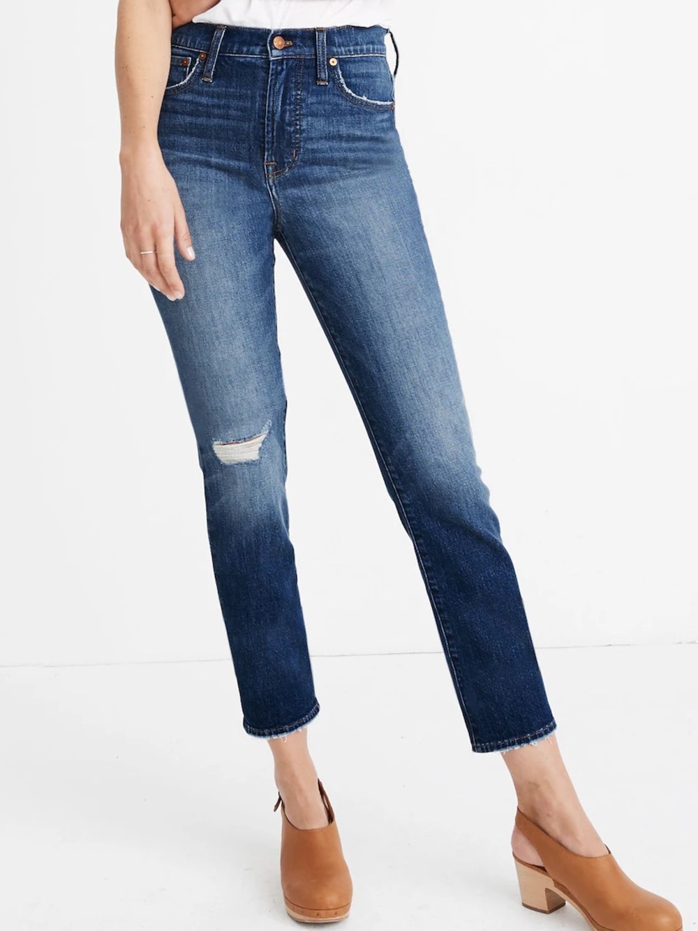 Madewell Perfect Vintage Crop Jean - Bellbrook Wash (blue) - Size 26